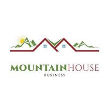 Mountain With House Icon Logo Design