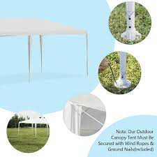 Costway 10 X 30 Outdoor Canopy Party Wedding Tent White