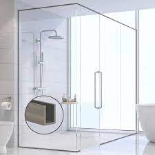 Fixed Glass Shower Door Track Assembly