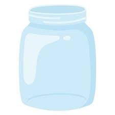 Empty Glass Jar With Lid 5070131 Vector