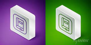 Isometric Line Law Book Icon Isolated