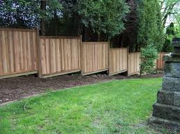 Sloped Yard Building A Fence
