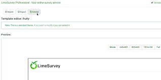 Theme Editor Limesurvey Manual