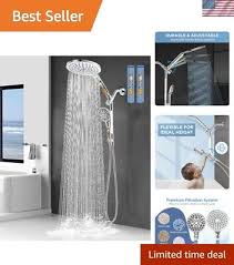 Dual Filtered Rain Shower Head Combo