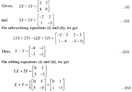 Solve The Following Matrix Equations