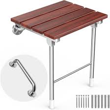 Wall Mounted Folding Shower Seat For