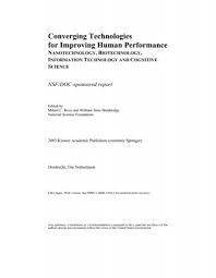 Overview Converging Technologies For