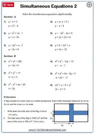 Algebra Maths Worksheets Cazoomy