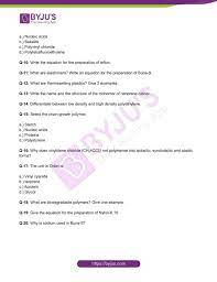 Class 12 Chemistry Worksheet On Chapter