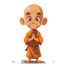 Buddhist Monk Cartoon Png Transpa