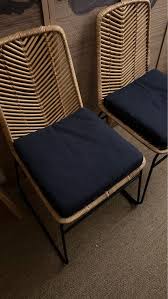 2 X Rattan Chair With Outdoor Cushions