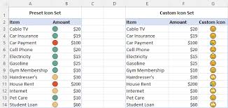 Excel Icon Sets Conditional Formatting