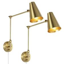 Wingbo Gold Swing Arm Wall Lamp Modern