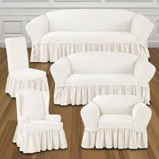 Essential Twill Ruffle Slipcover