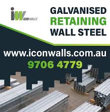 Galvanised Retaining Wall Steel Icon