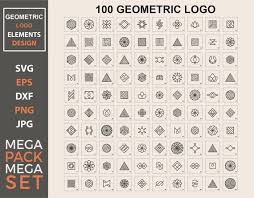 Geometric Logo Icon Sign Design Bundle