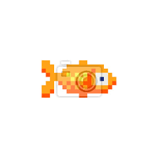 Fish Character Aquarium Fish Logo