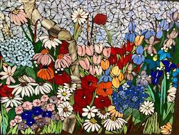 Mixed Flower Garden Stained Glass