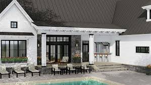 House Plan With Garage Entertaining