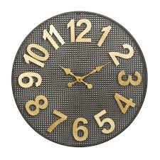 Og Wall Clock With Gold Numbers