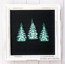 Snowy Pine Trees Icon Set