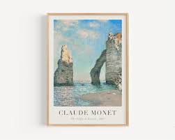 Claude Monet Art Print The Cliffs At