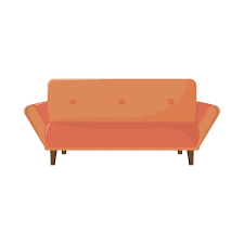Blue Comfortable Couch Stock Vector By