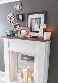 47 Adorable Fireplace Candle Displays