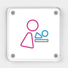 Baby Changing Room Door Sign Icon