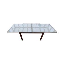 Satined Glass Extendable Dining Table
