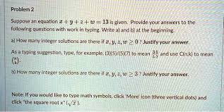 Solved Problem 2 Suppose An Equation â