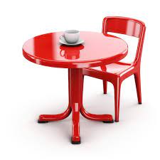 Glossy Plastic Cafe Table Icon