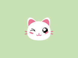 Kawaii Animal Cute Cat Pink Icon