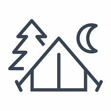 Camping Night Outdoor Tent Icon