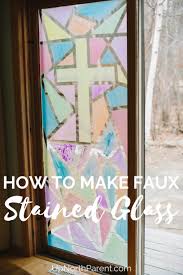 Diy Faux Stained Glass Window