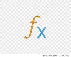 Math Function Graph Icon Vector
