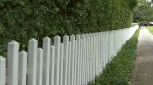 White Picket Fence Stock Footage