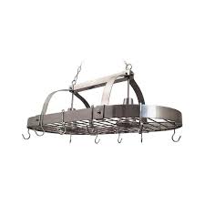 Kitchen Pot Rack Light With Hooks