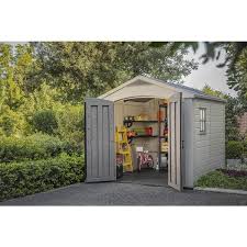 Keter Factor 8x8 Foot Large Resin Outdoor Shed