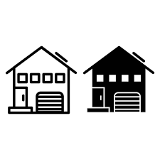 American Family House Line Icon House