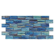 Tesoro Rainbow Ocean 1 X 2 Glass Mosaic