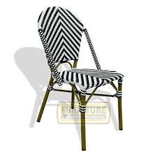 Brioche Patio Chair Black And White