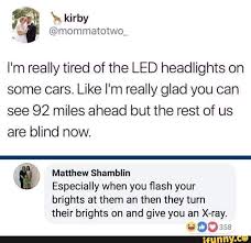 led headlights on some cars