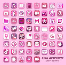 Pink Aesthetic App Icons Aesthetic