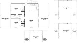 Metal Frame Barndominium Plan 1050