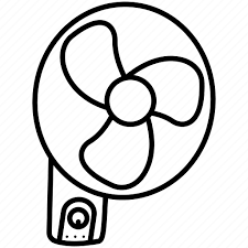 Air Bracket Electric Fan Wall Icon