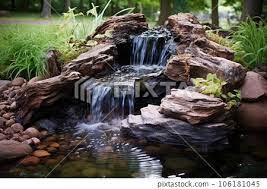 Diy Pond Waterfall Made From Natural