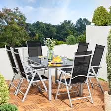 Casaria 7pc Aluminum Garden Chair