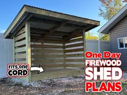 Buy Firewood Storage Shed Plans One