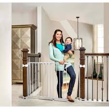 Regalo Top Of Stairs Baby Gate White